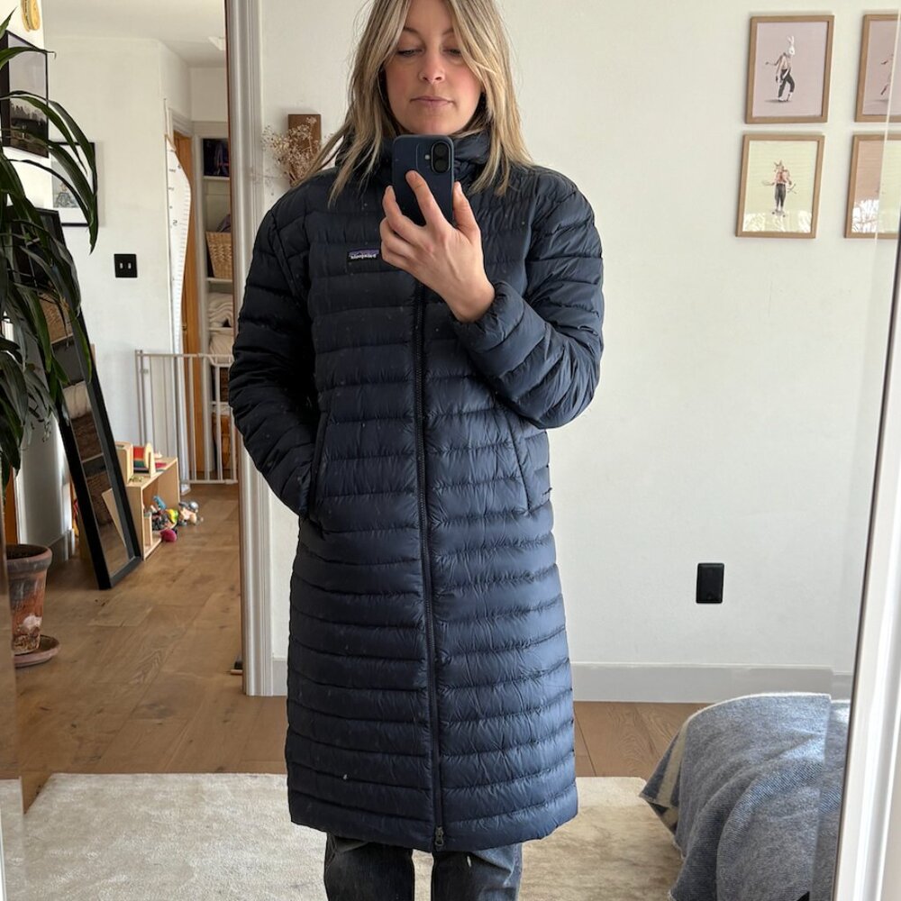 W's Recycled Down Sweater Parka Pitch Blue Small